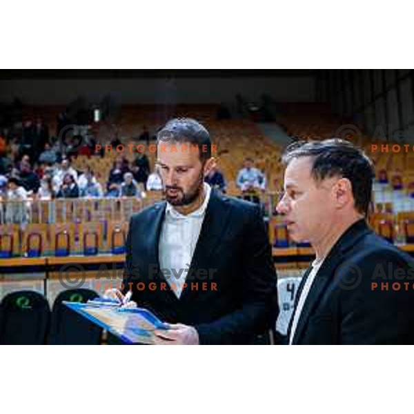 Stipe Modric during AdmiralBet ABA League 2025/2026 basketball match between Perspektiva Ilirija and Buducnost VOLI in Tivoli Hall, Ljubljana, Slovenia on December 13, 2025