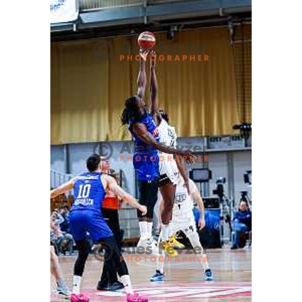 Shittu in action during AdmiralBet ABA League 2025/2026 basketball match between Perspektiva Ilirija and Buducnost VOLI in Tivoli Hall, Ljubljana, Slovenia on December 13, 2025