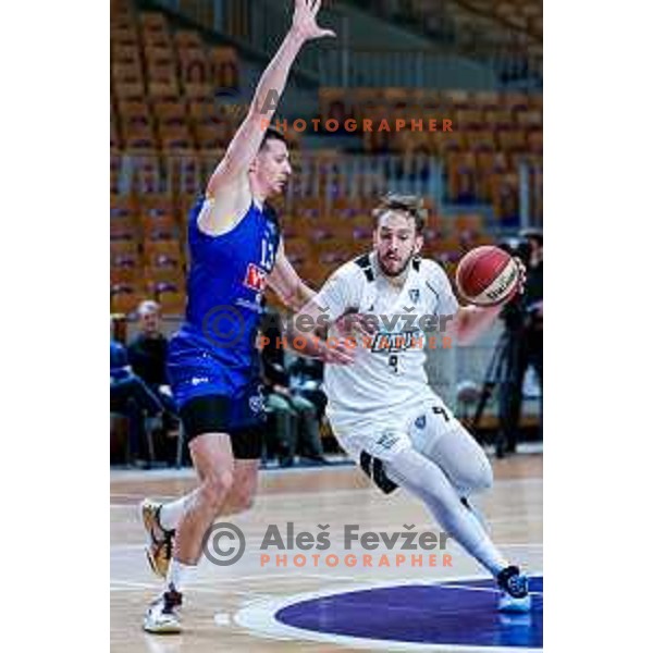 in action during AdmiralBet ABA League 2025/2026 basketball match between Perspektiva Ilirija and Buducnost VOLI in Tivoli Hall, Ljubljana, Slovenia on December 13, 2025