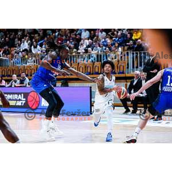 Wendell Green Jr. in action during AdmiralBet ABA League 2025/2026 basketball match between Perspektiva Ilirija and Buducnost VOLI in Tivoli Hall, Ljubljana, Slovenia on December 13, 2025