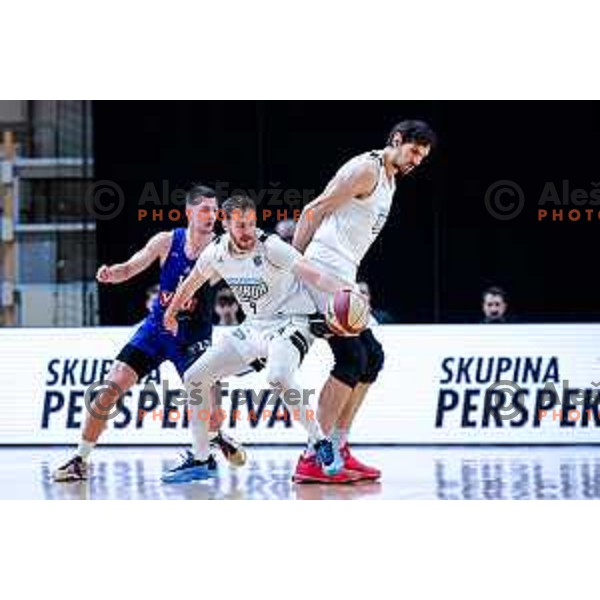 in action during AdmiralBet ABA League 2025/2026 basketball match between Perspektiva Ilirija and Buducnost VOLI in Tivoli Hall, Ljubljana, Slovenia on December 13, 2025
