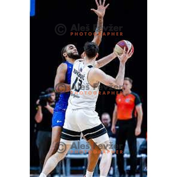 Robert Jurkovic in action during AdmiralBet ABA League 2025/2026 basketball match between Perspektiva Ilirija and Buducnost VOLI in Tivoli Hall, Ljubljana, Slovenia on December 13, 2025