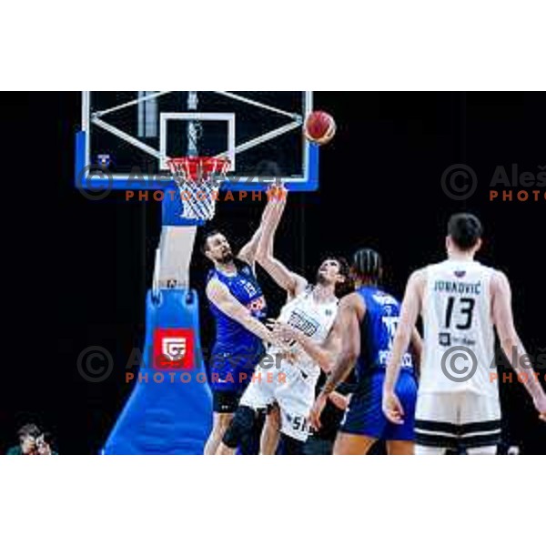 Boban Marjanovic in action during AdmiralBet ABA League 2025/2026 basketball match between Perspektiva Ilirija and Buducnost VOLI in Tivoli Hall, Ljubljana, Slovenia on December 13, 2025