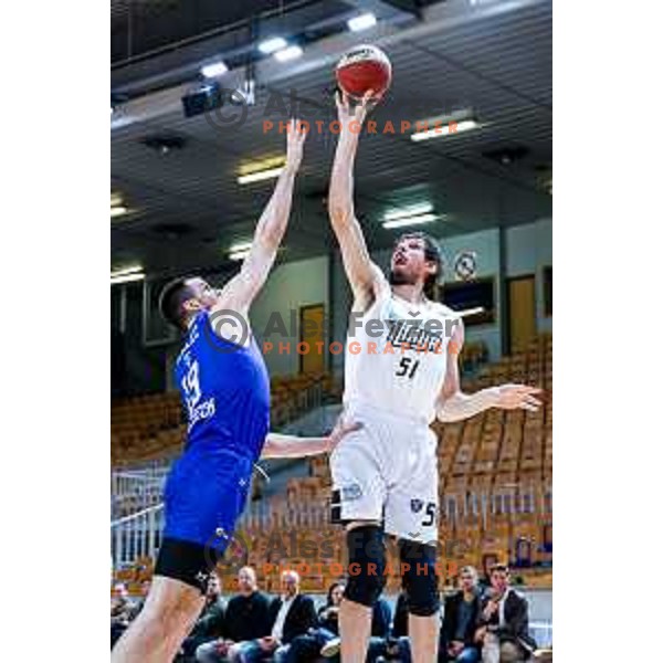Boban Marjanovic in action during AdmiralBet ABA League 2025/2026 basketball match between Perspektiva Ilirija and Buducnost VOLI in Tivoli Hall, Ljubljana, Slovenia on December 13, 2025