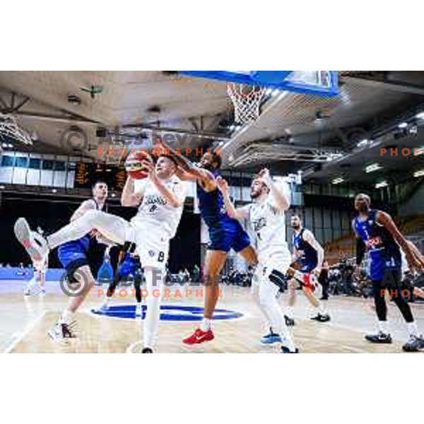 in action during AdmiralBet ABA League 2025/2026 basketball match between Perspektiva Ilirija and Buducnost VOLI in Tivoli Hall, Ljubljana, Slovenia on December 13, 2025