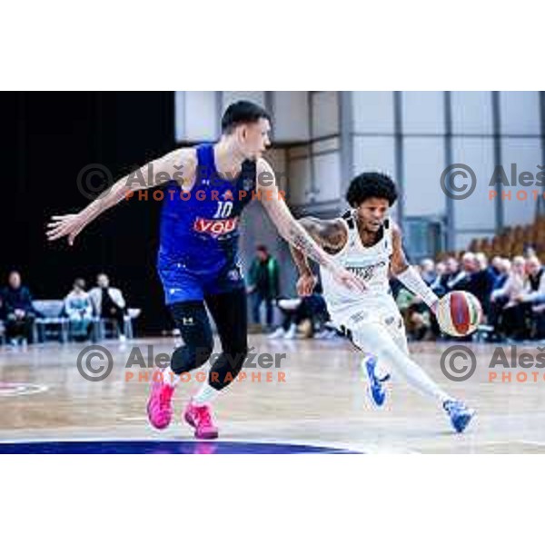 Wendell Green Jr. in action during AdmiralBet ABA League 2025/2026 basketball match between Perspektiva Ilirija and Buducnost VOLI in Tivoli Hall, Ljubljana, Slovenia on December 13, 2025 