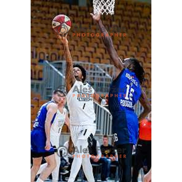 Wendell Green Jr. in action during AdmiralBet ABA League 2025/2026 basketball match between Perspektiva Ilirija and Buducnost VOLI in Tivoli Hall, Ljubljana, Slovenia on December 13, 2025