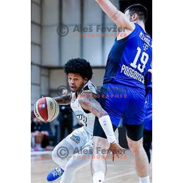 Wendell Green Jr. in action during AdmiralBet ABA League 2025/2026 basketball match between Perspektiva Ilirija and Buducnost VOLI in Tivoli Hall, Ljubljana, Slovenia on December 13, 2025
