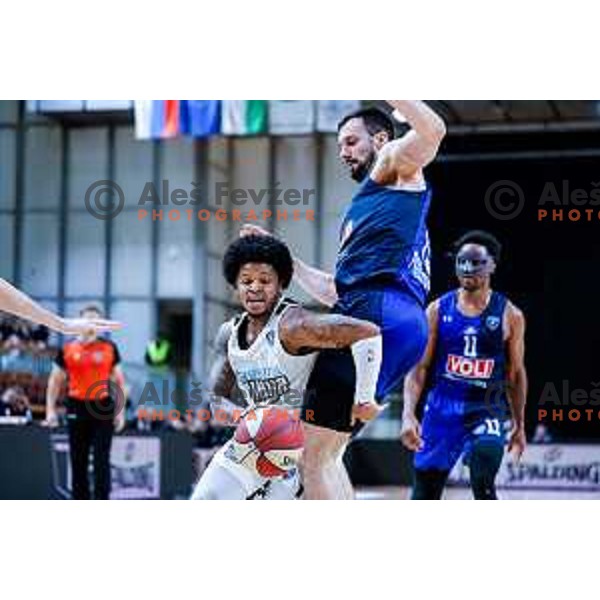 Wendell Green Jr. in action during AdmiralBet ABA League 2025/2026 basketball match between Perspektiva Ilirija and Buducnost VOLI in Tivoli Hall, Ljubljana, Slovenia on December 13, 2025