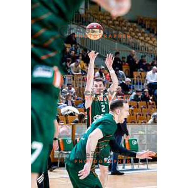 Joseph Girard III in action during AdmiralBet ABA League 2025/2026 basketball match between Cedevita Olimpija (SLO) and Bosna BH Telecom (BiH) in Tivoli Hall, Ljubljana, Slovenia on December 13, 2025