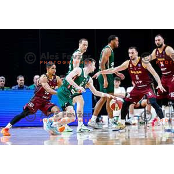 Joseph Girard III in action during AdmiralBet ABA League 2025/2026 basketball match between Cedevita Olimpija (SLO) and Bosna BH Telecom (BiH) in Tivoli Hall, Ljubljana, Slovenia on December 13, 2025