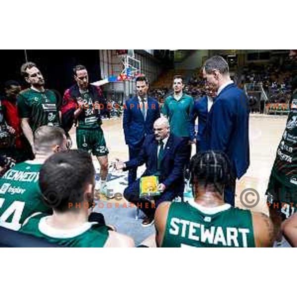 Zvezdan Mitrovic during AdmiralBet ABA League 2025/2026 basketball match between Cedevita Olimpija (SLO) and Bosna BH Telecom (BiH) in Tivoli Hall, Ljubljana, Slovenia on December 13, 2025