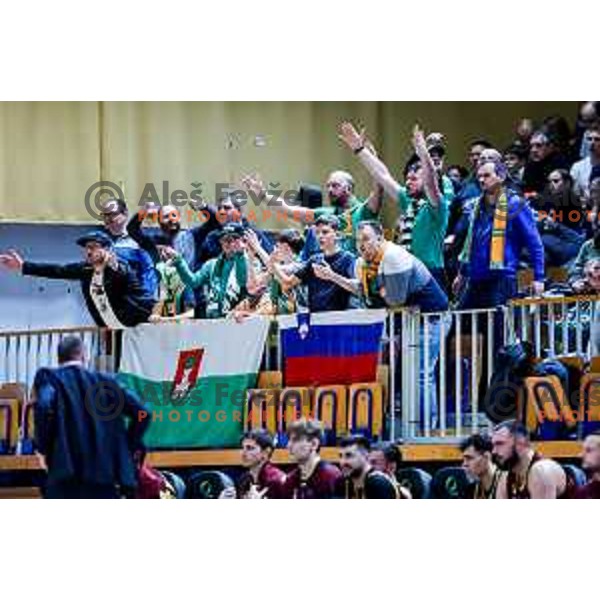 in action during AdmiralBet ABA League 2025/2026 basketball match between Cedevita Olimpija (SLO) and Bosna BH Telecom (BiH) in Tivoli Hall, Ljubljana, Slovenia on December 13, 2025