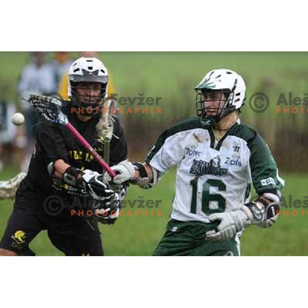 at friendly lacrosse match Ljubljana Dragons (Slovenia)- Graz Gladiators (Austria), played in Ljubljana 8.11.2008. Ljubljana Dragons won 9:5 