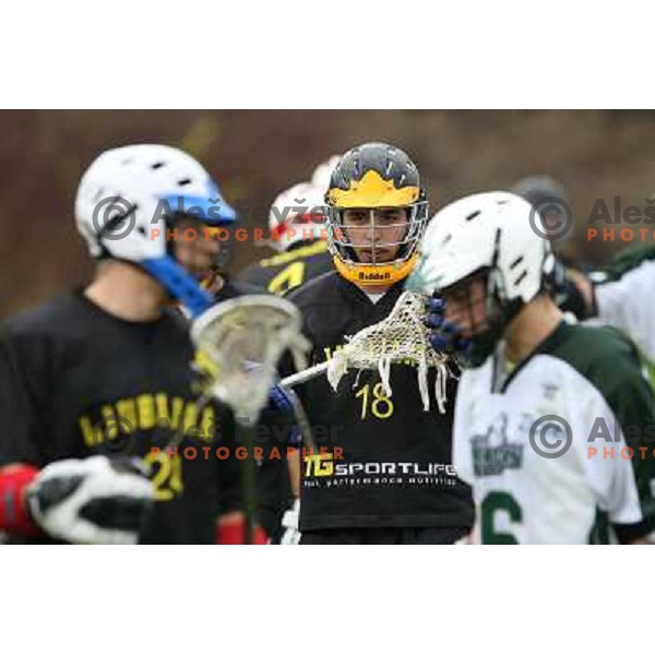 at friendly lacrosse match Ljubljana Dragons (Slovenia)- Graz Gladiators (Austria), played in Ljubljana 8.11.2008. Ljubljana Dragons won 9:5 