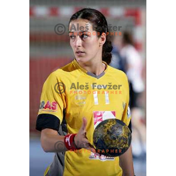 Damjanovic at handball match Krim Mercator (SLO)- Metz Handball (FRA) in round2 of EHF Women\'s Championsleague, played in Ljubljana, Slovenia 9.11.2008. Metz Handball won 31:26 