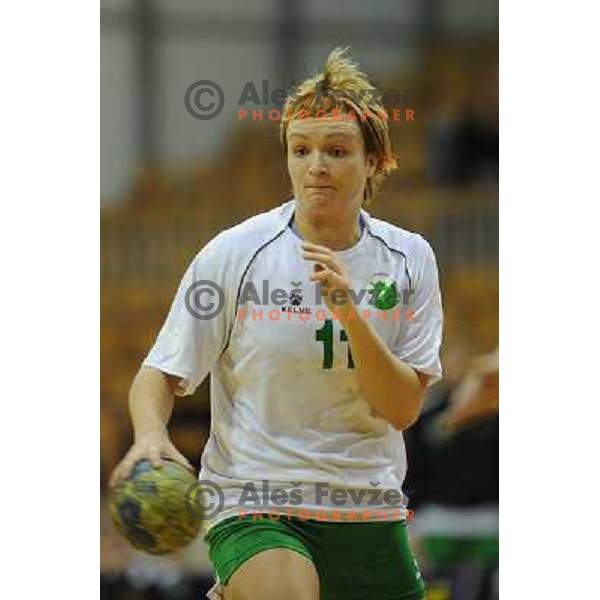 Cerenjak at handball match RK Olimpija - ZRK Celje Celjske Mesnine, 15.11.2008 