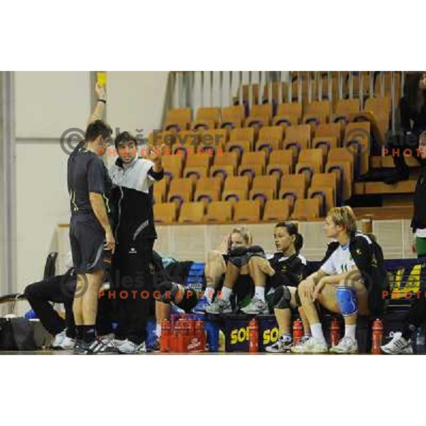Begusat handball match RK Olimpija - ZRK Celje Celjske Mesnine, 15.11.2008 