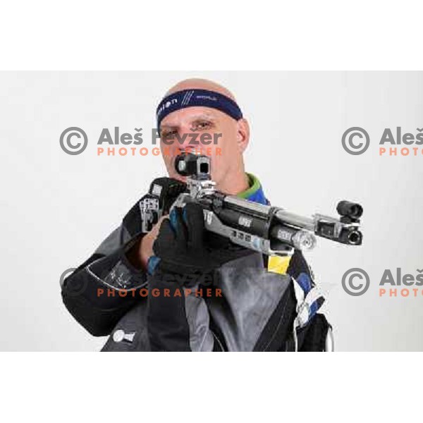 Franc Pinter,member of Slovenia Paraolympic team in shooting 