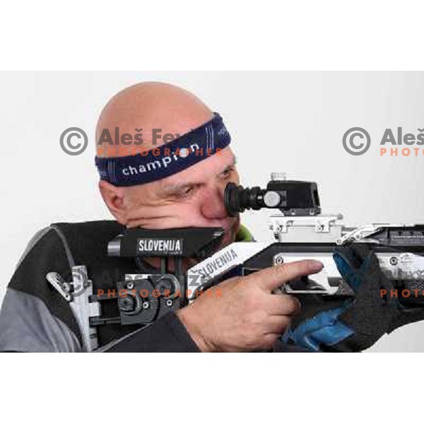 Franc Pinter,member of Slovenia Paraolympic team in shooting 