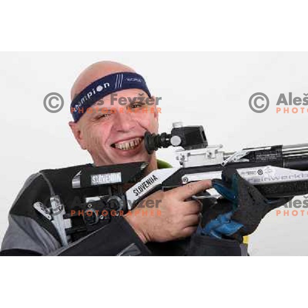 Franc Pinter,member of Slovenia Paraolympic team in shooting 