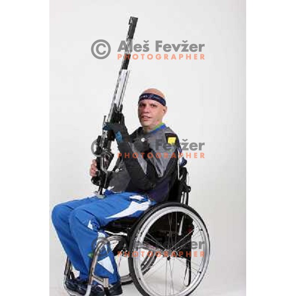 Franc Pinter,member of Slovenia Paraolympic team in shooting 