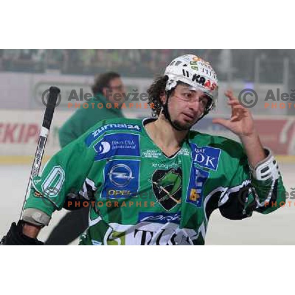 Brendan Yarema at ice-hockey match Tilia Olimpija- Acroni Jesenice in round 23 of EBEL league, played in Hala Tivoli, Ljubljana, Slovenia 21.11.2008. 