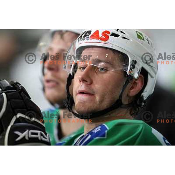 Matej Hocevar at ice-hockey match Tilia Olimpija- Acroni Jesenice in round 23 of EBEL league, played in Ljubljana, Slovenia 21.11.2008. Tilia Olimpija won 4:3 