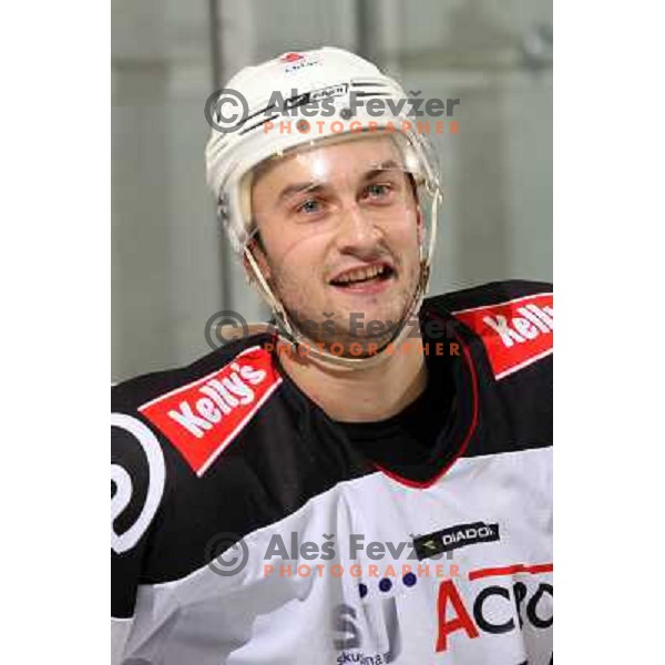Sabahudin Kovacevic at ice-hockey match Tilia Olimpija- Acroni Jesenice in round 23 of EBEL league, played in Ljubljana, Slovenia 21.11.2008. Tilia Olimpija won 4:3 