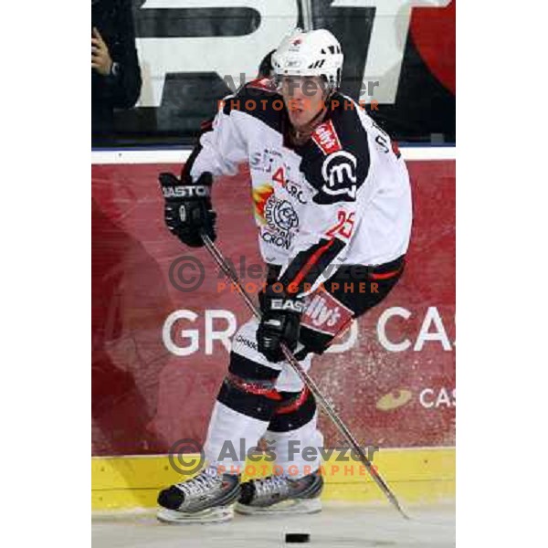 Conny Stromberg at ice-hockey match Tilia Olimpija- Acroni Jesenice in round 23 of EBEL league, played in Ljubljana, Slovenia 21.11.2008. Tilia Olimpija won 4:3 