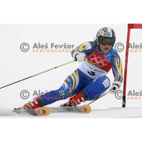 during Giant Slalom women at winter Olympic Games, Torino , Italy on February 24, 2006