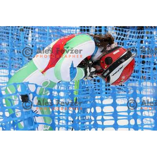Tina Maze of Slovenia during Giant Slalom women at winter Olympic Games, Torino , Italy on February 24, 2006