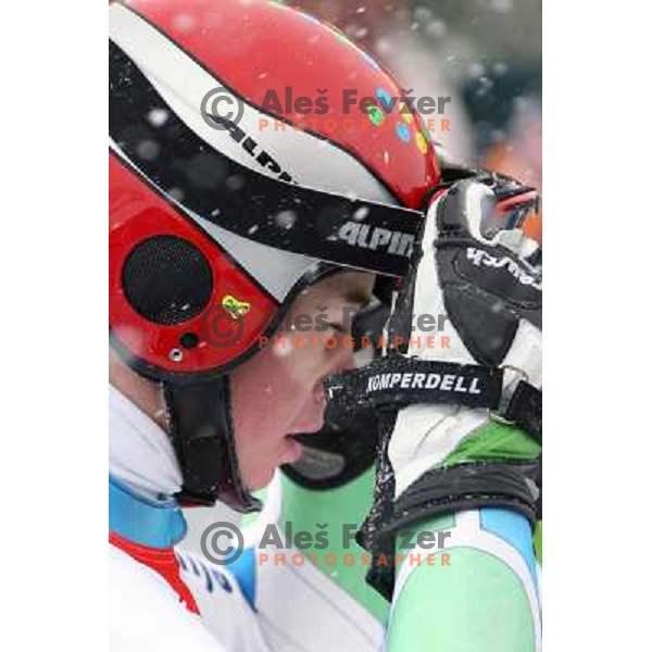 Tina Maze of Slovenia during Giant Slalom women at winter Olympic Games, Torino , Italy on February 24, 2006