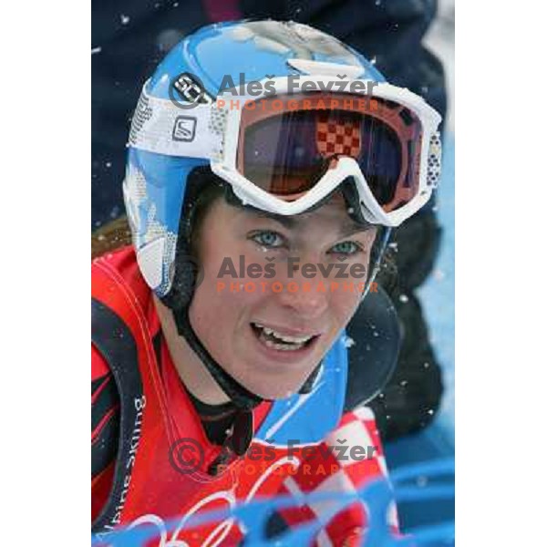 Nika Fleiss of Croatia during Giant Slalom women at winter Olympic Games, Torino , Italy on February 24, 2006