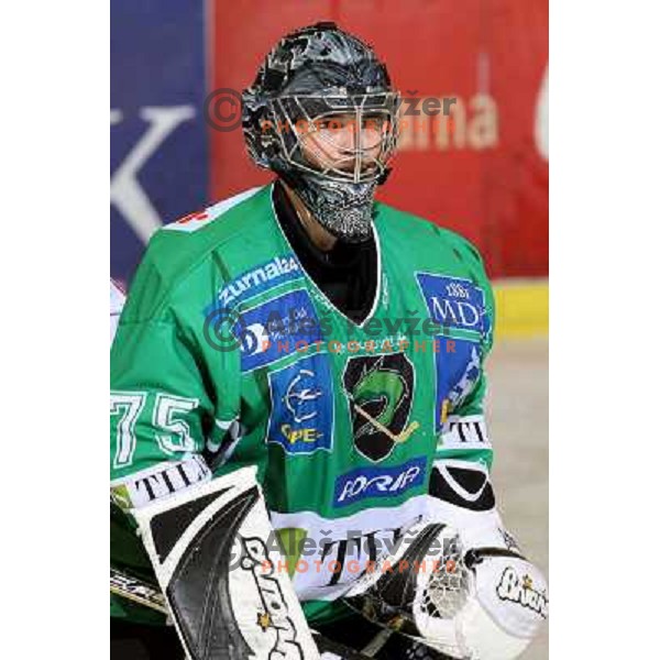 Markus Korhonen at ice-hockey match Tilia Olimpija-Red Bull Salzburg in round 26 of EBEL league, played in Hala Tivoli, Ljubljana, Slovenia 28.11.2008 
