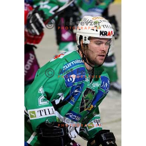 Kevin Mitchell at ice-hockey match Tilia Olimpija-Red Bull Salzburg in round 26 of EBEL league, played in Hala Tivoli, Ljubljana, Slovenia 28.11.2008 