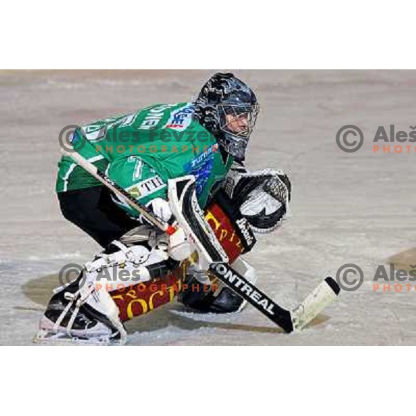 Markus Korhonen at ice-hockey match Tilia Olimpija-Red Bull Salzburg in round 26 of EBEL league, played in Hala Tivoli, Ljubljana, Slovenia 28.11.2008 