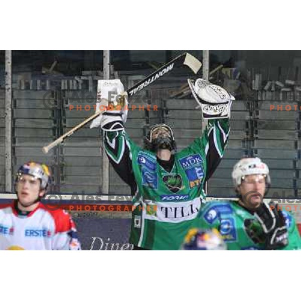 Markus Korhonen at ice hockey game Tilia Olimpija- Red Bull Salzburg in round 26 of EBEL league, played in Hala Tivoli, Ljubljana 28.11.2008. Tilia Olimpija won 6:4 
