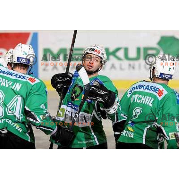 Yarema at ice hockey game Tilia Olimpija- Red Bull Salzburg in round 26 of EBEL league, played in Hala Tivoli, Ljubljana 28.11.2008. Tilia Olimpija won 6:4 