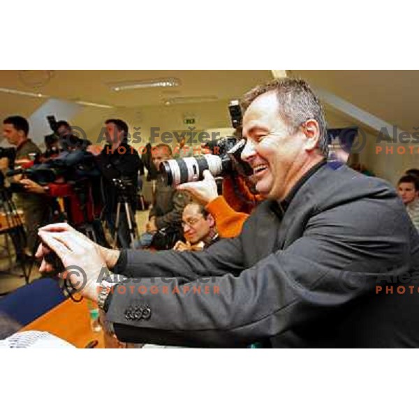 Primoz Ulaga at press conference of Slovenian Nordic team in Ljubljana 2.12.2008 