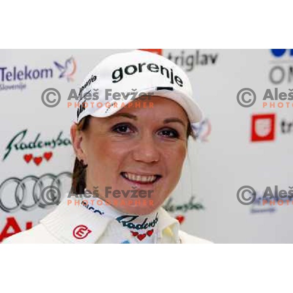 Petra Majdic at press conference of Slovenian Nordic team in Ljubljana 2.12.2008 