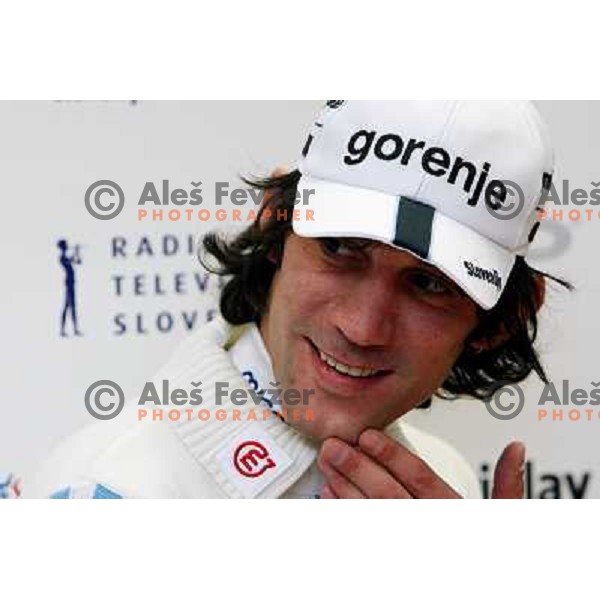 Primoz Peterka at press conference of Slovenian Nordic team in Ljubljana 2.12.2008 