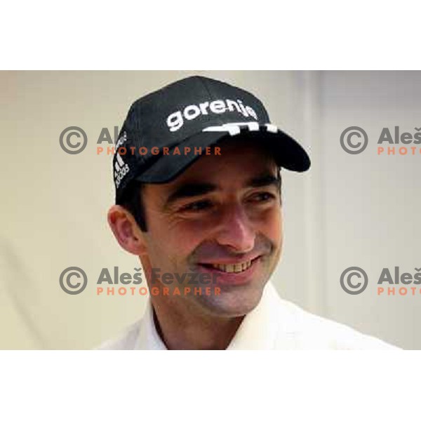 Franci Petek at press conference of Slovenian Nordic team in Ljubljana 2.12.2008 