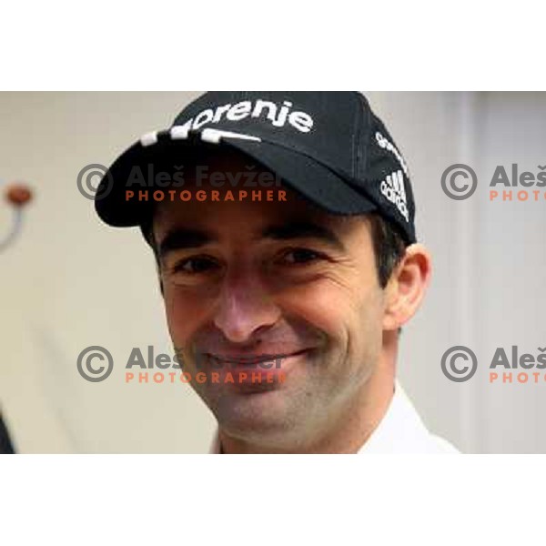 Franci Petek at press conference of Slovenian Nordic team in Ljubljana 2.12.2008 