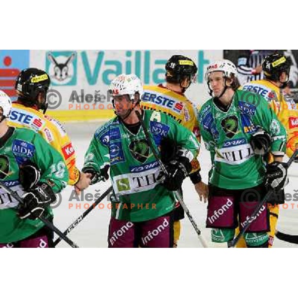 at ice-hockey match Tilia Olimpija- Vienna Capitals in round 28 of EBEl league, played in Hala Tivoli, Ljubljana 2.12.2008. Vienna Capitals won 3:2 