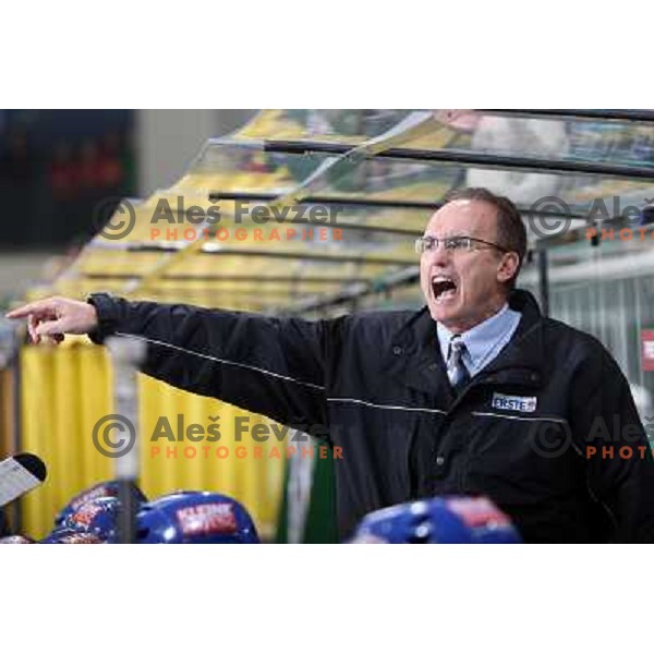 Larry Huras at ice hockey match Tilia olimpija- VSV in EBEL leageu, played in Hala Tivoli 5.12.2008. Tilia Olimpija won 7:5 after penalty shot-out 