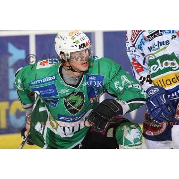 Ziga Pavlin at ice hockey match Tilia olimpija- VSV in EBEL leageu, played in Hala Tivoli 5.12.2008. Tilia Olimpija won 7:5 after penalty shot-out 