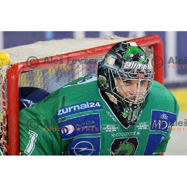 Ales Sila at ice hockey match Tilia olimpija- VSV in EBEL leageu, played in Hala Tivoli 5.12.2008. Tilia Olimpija won 7:5 after penalty shot-out 