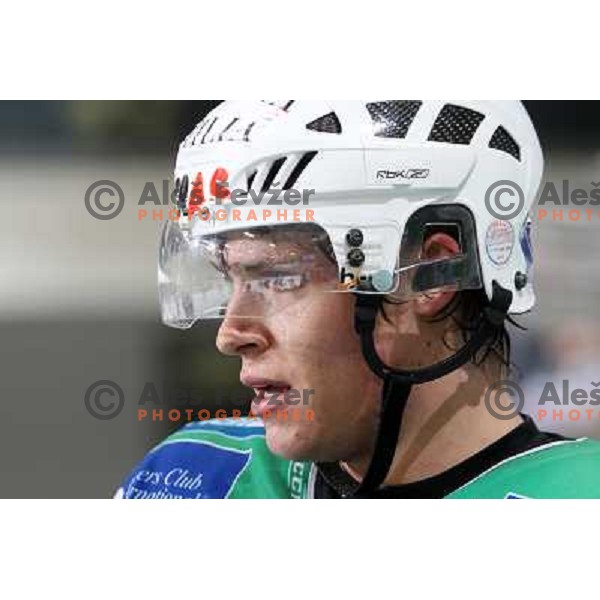 Jure Kralj at ice hockey match Tilia olimpija- VSV in EBEL leageu, played in Hala Tivoli 5.12.2008. Tilia Olimpija won 7:5 after penalty shot-out 