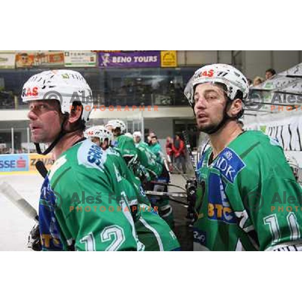 Elik (12), Yarema at ice hockey match Tilia olimpija- VSV in EBEL leageu, played in Hala Tivoli 5.12.2008. Tilia Olimpija won 7:5 after penalty shot-out 